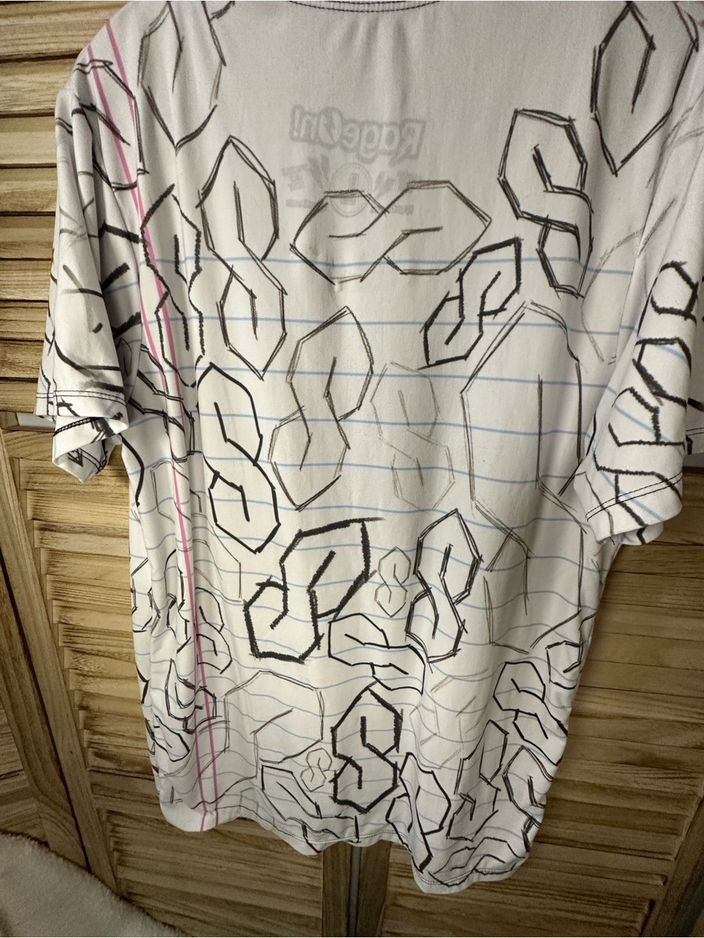RageOn! 90s Style Doodle Notebook All Over Print T-Shirt Men’s Large